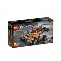 LEGO樂高拼插積木玩具機械系列 亮橙色高速賽車42104