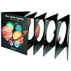 英文原版Our Solar System我們的太陽系科普洞洞折疊書