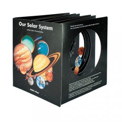 英文原版Our Solar System我們的太陽系科普洞洞折疊書