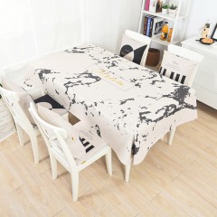 系列家棉麻布藝長方形桌布餐桌布電視櫃通用台布（可定制）