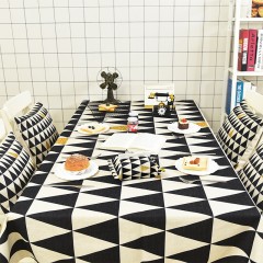 北歐棉麻餐桌布藝家用茶幾桌布