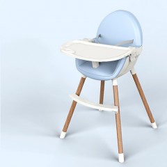 可折疊便攜式兒童木紋餐椅
