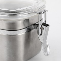 高檔304不銹鋼方形密封罐調味罐600M/850ML/1000ML