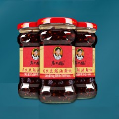 老幹媽肉絲豆豉油辣椒醬280g*2/3瓶裝