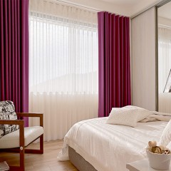 北歐風全遮光簡約現代風格臥室客廳窗簾