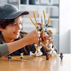 LEGO樂高幻影忍者系列 黃金機甲71702拼插積木玩具