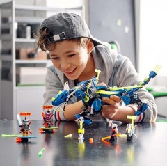 LEGO樂高幻影忍者系列 傑的二次元神龍71711拼插積木玩具