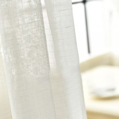 百搭客廳臥室陽台落地窗純白紗簡約窗紗簾