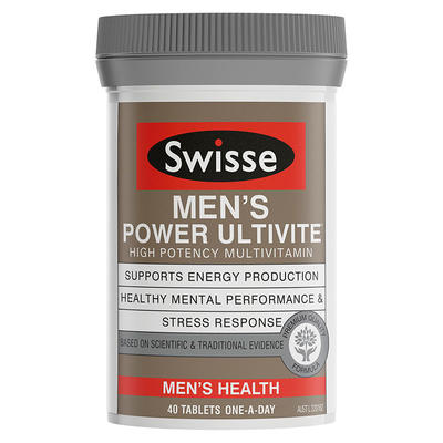 Swisse 男性專用活力復合維生素 40粒 （有效保護心腦血管和記憶功能）