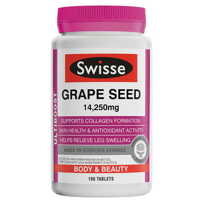 Swisse 澳洲葡萄籽精華 180粒（天然抗氧化）
