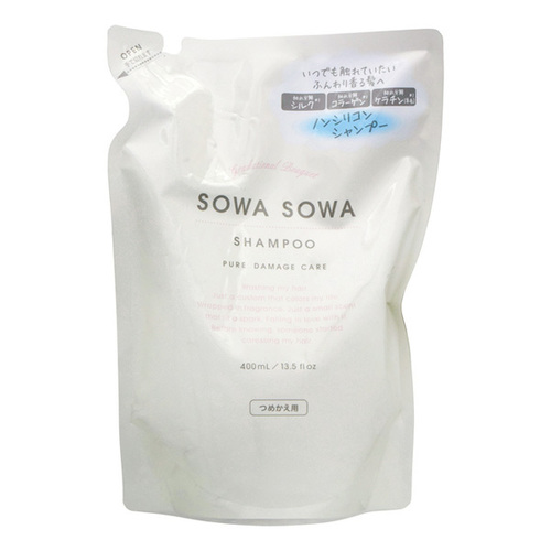 Clue SOWA SOWA Pure Damage Care 修護受損發質 洗發精 補充包 400ml