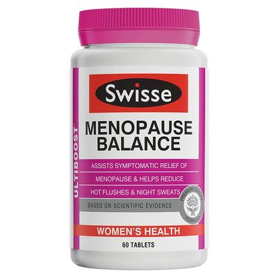 Swisse 女性更年期平衡營養素 60片 （減輕潮熱/盜汗/失眠/緊張煩躁等更年期癥狀）
