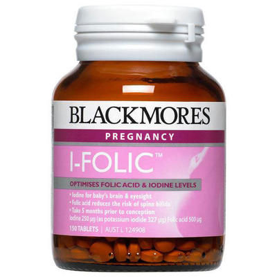 Blackmores 澳佳寶 I-Folic 碘加葉酸營養片 孕前孕期營養補充 150片