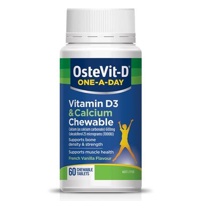 OsteVit-D 維生素D+鈣咀嚼片 一天一粒 60粒