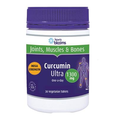 Henry Blooms Curcumin Ultra 1300mg Tab X 30