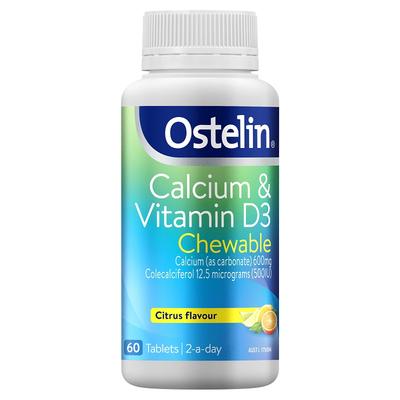 Ostelin 維生素D+鈣咀嚼片 60片