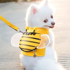 狗狗牽引繩小蜜蜂背心式狗鏈子遛狗遛貓繩小型犬泰迪博美狗狗用品
