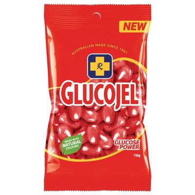 Glucojel 紅色美味果汁糖豆 150g