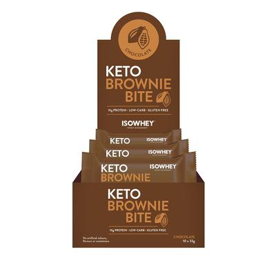 IsoWhey Keto Brownie Bite (Chocolate) 33g X 10
