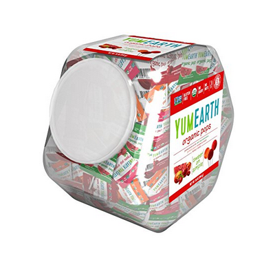 Yummy Earth 牙米滋 有機兒童水果棒棒糖 混合口味 125支以上/盒 854g