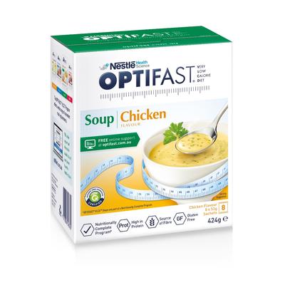 雀巢Optifast 澳洲代餐雞肉湯包（低卡路裏） 8包x48g
