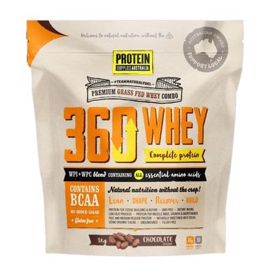 Protein Supplies Australia 360全乳清蛋白粉（巧克力味）1kg