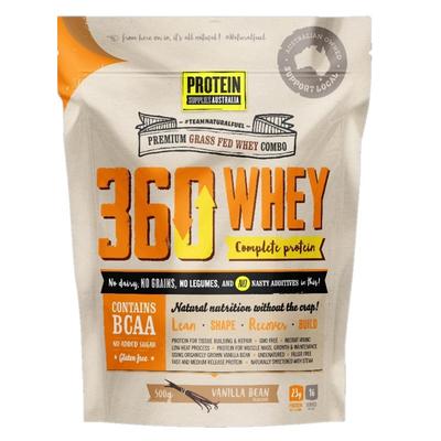 Protein Supplies Australia 360全乳清蛋白粉（香草味）500g