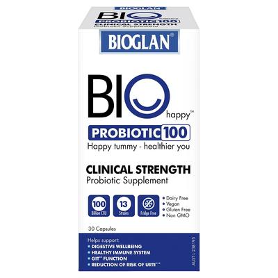 Bioglan Bio Happy Clinical Strength 100 Billion Probiotic Cap X 30