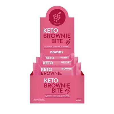 IsoWhey Keto Brownie Bite (Berry) 33g X 10