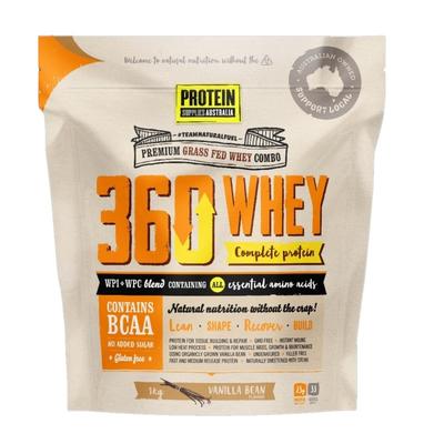 Protein Supplies Australia 360全乳清蛋白粉（香草味）1kg