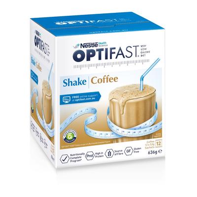 雀巢Optifast 低卡路裏奶昔（咖啡味）53gX12（補充蛋白、纖維、低卡路裏）