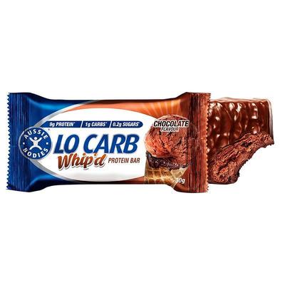 Aussie Bodies 低碳水化合物低糖巧克力輕盈蓬松的蛋白質棒 30gX12支