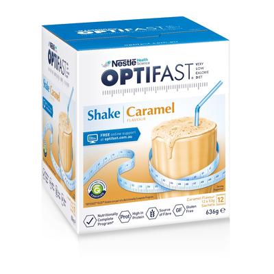 雀巢Optifast 澳洲牛奶奶昔（零食低卡路裏） 12袋裝x54g（焦糖口味）