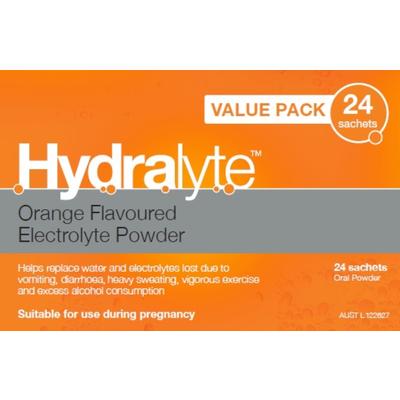 Hydralyte 電解質沖劑（橙味孕婦適用）24包