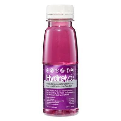 Hydralyte Electrolyte Solution Apple Blackcurrant Flavoured 250ml