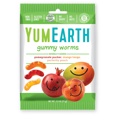 Yummy Earth 牙米滋 有機兒童毛毛蟲糖 1包 71g