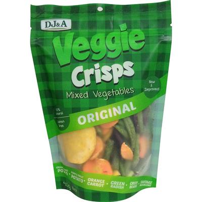 DJ&A Veggie Crisps 蔬菜脆 混合原味 90克 （土豆/紫薯/蘿蔔/青菜/香菇）