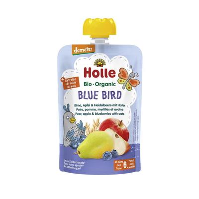 Holle 泓樂 有機果泥 燕麥+梨+蘋果+藍莓 吸吸樂（6個月以上）90g