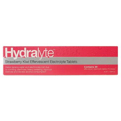 Hydralyte 緩解脫水電解質泡騰片（草莓奇異果味）20片