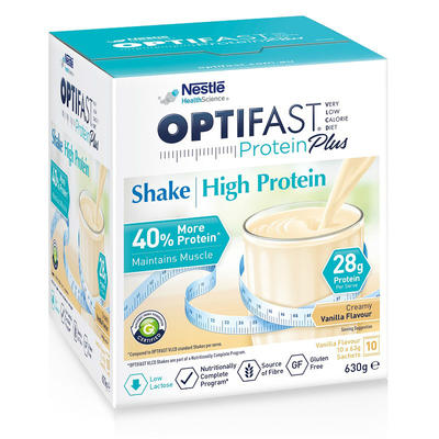 Optifast 低熱量高蛋白質減肥代餐奶昔（香草味）63gX10袋
