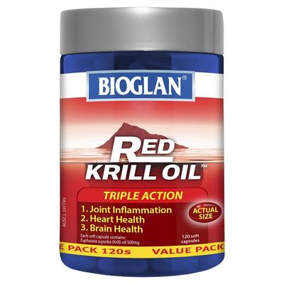 Bioglan 寶蘭  紅色磷蝦油膠囊 三重功效 500毫克 120粒