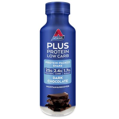 AtKins Plus Protein Low Carb Ready To Drink Shake (Dark Chocolate) 400ml