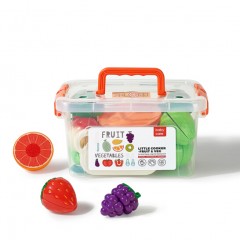 【Babycare】兒童切水果玩具,寶寶過家家廚房玩具,蔬菜水果切切樂套裝,果蔬樂切切16件套