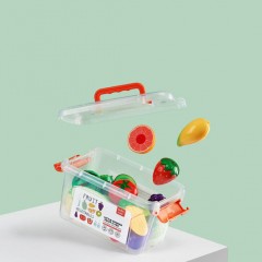 【Babycare】兒童切水果玩具,寶寶過家家廚房玩具,蔬菜水果切切樂套裝,果蔬樂切切16件套