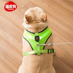 狗狗USB充電LED發光背心式牽引繩