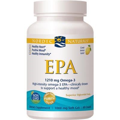 Nordic NatUrals omega-3 EPA魚油軟膠囊（檸檬味）60粒