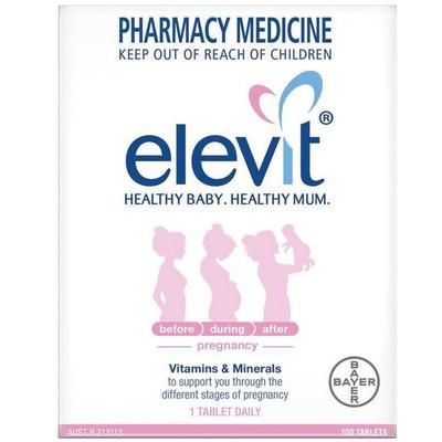 Elevit 愛樂維 備孕/孕婦孕期復合維生素葉酸片 100片