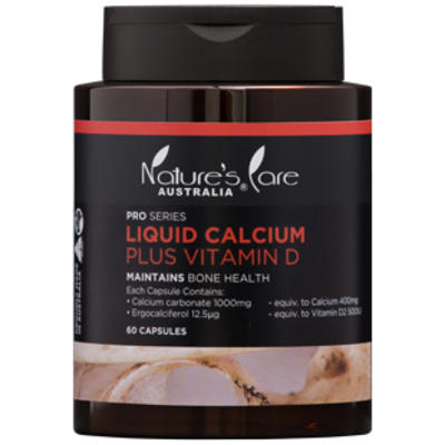 Nature's Care Pro系列 液體鈣+維生素D片 60片