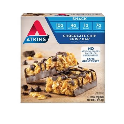 AtKins 阿特金斯 營養代餐能量棒 5*37g/支（巧克力榛子味）