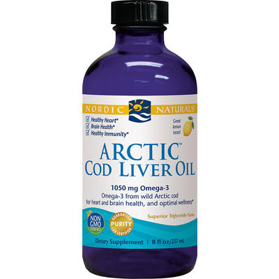 Nordic NatUrals Arctic Cod Liver Oil Lemon Flavour 237ml